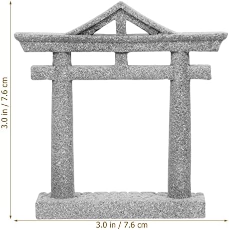Yardwe Japanese Shinto Torii kapija Akvarijumski kamen Torii minijaturni most Pejzaž ukrasni ukras za ribu