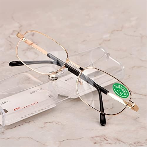2022 Naočale za čitanje metala za muškarce i žene, naočale za čitanje naprezanja protiv očiju, anti UV