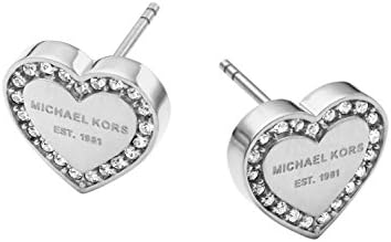 Michael Kors Ženske naušnice u obliku srca od nerđajućeg čelika sa kristalnim akcentima