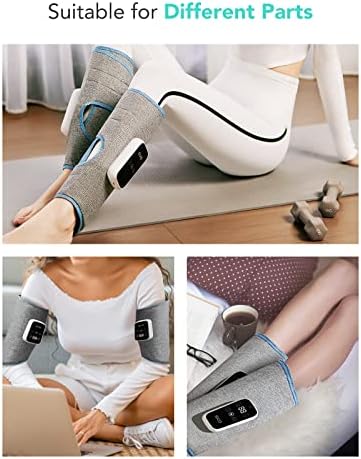 SKG masažer za noge sa toplotom, Akumulatorski masažer za stopala i telad za cirkulaciju, 3 režima 3 intenziteta
