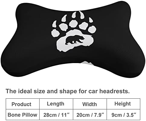 Medveda šapa Jastuk za automobile Jastuk za glavu glava jastuk jastuk jastuk jastuk 2 pakovanje za vožnju