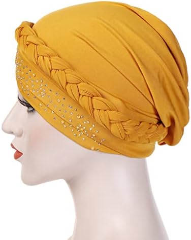 Sawqf Ženska turbana Hat Modna pletenica Knot Lady Head Scarf Hijab Inner Hijab za žene Pribor za kosu Gubitak