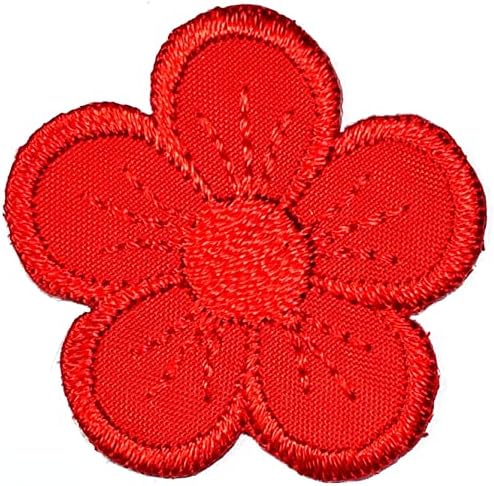 Kleenplus Mini Red Daisy Crtić Patch slatka cvijeće naljepnica Craft zakrpe uradi sam Applique vezeni šije
