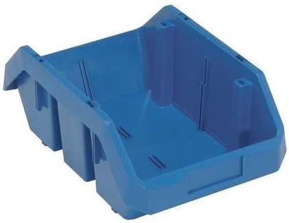 Kanta za skladištenje unakrsnog slaganja, plava, plastična, 9 1/4 u Š x 6 1/2 u H, nosivost 75 lb