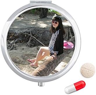 Plaža Kokos Ellie Yao Mora Roze Šešir Pilula Džepni Lijek Kutija Za Skladištenje Kontejner Kontejner
