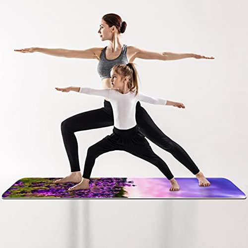 Siebzeh lavanda Premium Thick Yoga Mat Eco Friendly Rubber Health & amp; fitnes non Slip Mat za sve vrste