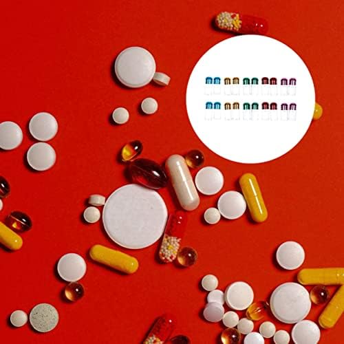 20kom kontejner Lovely Organizator Boce kapsula Case boja mali prozirni poklopci plastični dozatori pilula