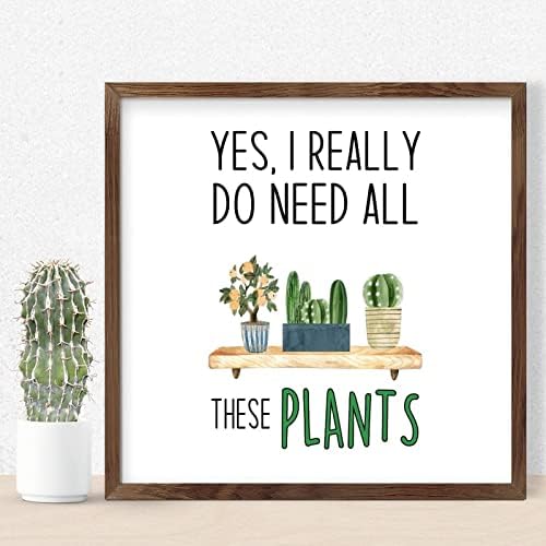 Da, stvarno mi trebaju sve ove biljke uokvirene drvene znakove primitivni dekor personalizirani sočni buket