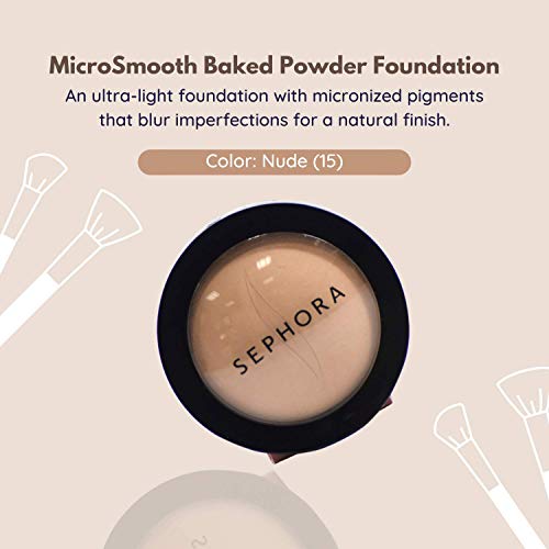 Sephora Kolekcija Microsmooth Baked Foundation Puder Za Lice Kompaktno Svjetlo 0.24 Oz