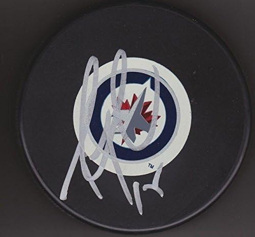 TANNER GLASS potpisao Winnipeg JETS Puck AUTOGRAPH 2-autograme NHL Pucks