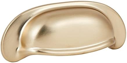 Harpuon Kuhinjski ormar povlači 2-1 / 2 inčni kantu za kanti za kante 64 mm šampanjac zlato četkani, pakovanje
