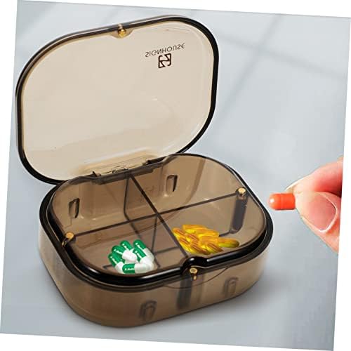 Healeved Box Kutija Za Pilule Magnetni Putni Kontejneri Podeljena Kutija Za Skladištenje Odeljak Kutija Za Organizatore Kutija Za Dnevnu Upotrebu Pilule Case Vitamin Container Holder Compact Medicine Case Medicine Supply Mini