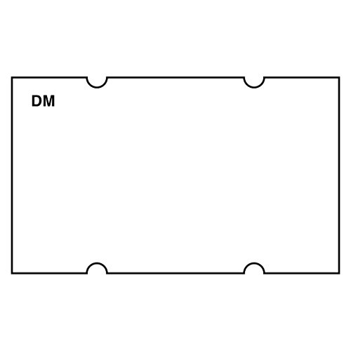 Daymark date Coder prazna Dissolvable Label, za DM5 SpeedyMark 5, Pištolj za označavanje 3 linije, Bijela