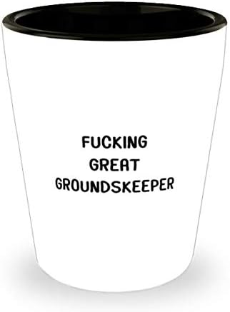 Jebeni Veliki Groundskeeper, Funny Groundskeeper 1.5 Oz Shot Glass za alkohol i Espresso, za Groundskeeper