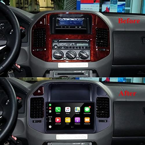 GOJOHO Android 12.0 Radio za Mitsubishi Pajero 2004-2011 9-inčni Tesla Stil automobil u Dash GPS navigacija