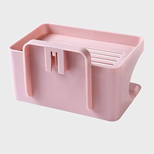 Xjjzs ružičasta kupaonica police Dvoslojni nosač za odvod za odvod za lap sapun, zidni sapun bez probijanja
