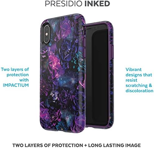 Speck Proizvodi Presidio Inked iPhone XS / iPhone X futrola, GalaxyLoral / Cala Ljubičasta