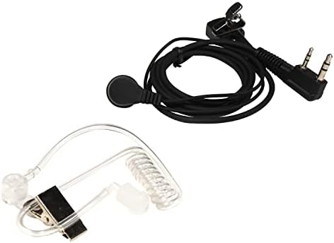 HQRP 4-Pack 2-pinski slušalice sa akustičnom cijevi Mic kompatibilne sa Kenwood TK-2102/3102Pro-Power/TK-2107/3107Pro-Talk
