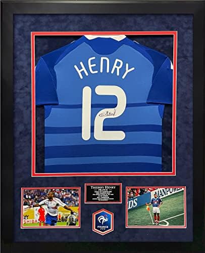 Thierry Henry Autograph Jersey France 32 × 40 - Nogometni dresovi