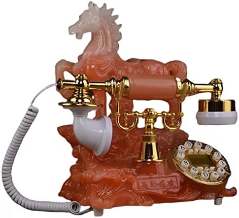 Quul retro fiksna telefonska evropska kućna antička konjsku stilu Kreativna kancelarija Ožičena plava pozadinsko