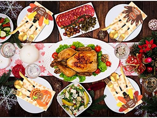 24 komada zahvalnosti posuđa Set zahvalnosti mjesto postavljanje Turska pribor za jelo nosioci Hvala davanje