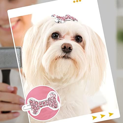 12 kom Crown Dog Pribor Crystal Rhinestone Girls Larrette Dog Tiara Dog luko Girl Pas Clips za kosu za kosu