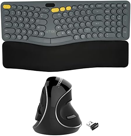 Bežična ergonomska Split Tastatura sa ekranom punjiva baterija uklonjivi ručni oslonac sa bežičnim ergonomskim