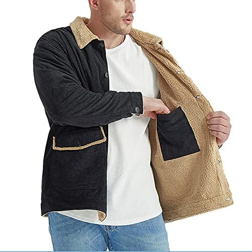 ADSDQ Muška jakna za bomber, zimski modni kaputi s dugim rukavima Muška plaža Prevelika montaža Srednje