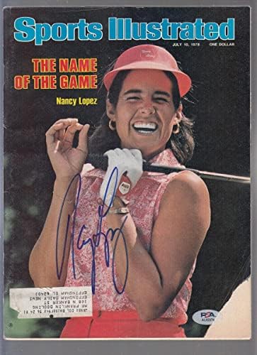 Nancy Lopez potpisan 1978 Sports Illustrated 7/10 Autographed golf PSA / DNK-Autographed Golf Časopisi