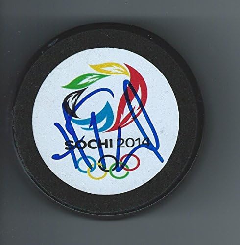 Henrik TALLINDER potpisao SOCHI 2014 Olimpijske igre Švedska Pak SABRES-autograme NHL Paks