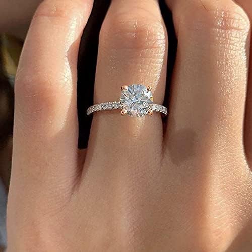 2023 Novi Vještački Dijamant Ženski Nakit Prst 511 Veličina Prsten Vjenčani Poklon Prstenovi Legure Prstenovi