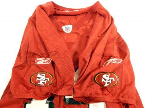 2002 San Francisco 49ers Dave Fiore 74 Igra Polovna crvena dres 2xl 63 - Neintred NFL igra rabljeni dresovi