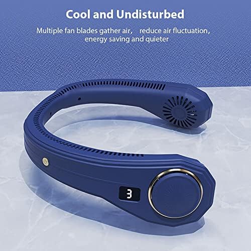 Prenosiva lična ogrlica ventilatora za vrat Mini Klima uređaj ventilator za hlađenje Kraljevsko plava
