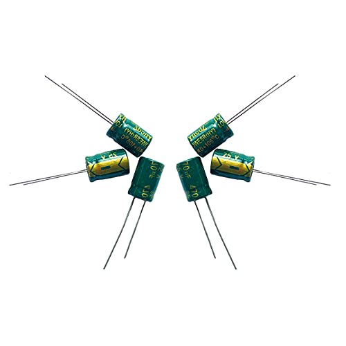 Cermant 100pcs 470UF aluminijski radijalni elektrolitički kondenzator, 8x12mm25v elektrolitički kondenzator