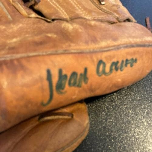 Hank Aaron potpisao je Vintage 1950-ovu bejzbol rukavicu sa JSA COA-potpisanim MLB rukavicama