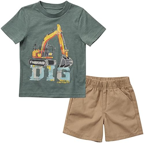 Carhartt baby-boys kratki rukav Dig T-shirt & amp; platno Shorts Set