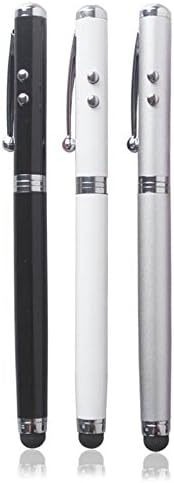 Olovka za stylus, [2 kom] 4-in-1 univerzalni ekran osetljiv na dodir + Ballpoint olovka + Pointer + LED