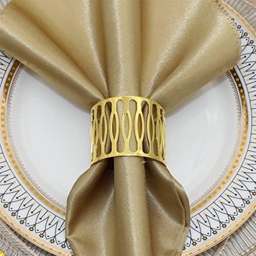 XBWEI Canchor Decor izdubljeni držači prstena za salvete Serviette kopča za venčanicu Božićnu večeru