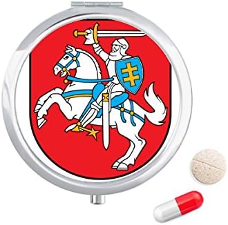 Litvanija Evropa Nacionalni Amblem Kutija Za Pilule Džepna Kutija Za Skladištenje Lekova Dozator Kontejnera