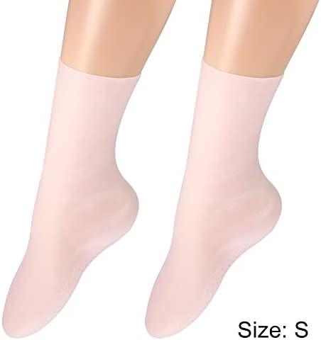 VOCOSTE 1 par hidratantnih Gel čarapa Cracked Protector za njegu stopala, silikonske čarape, Pink, S Size