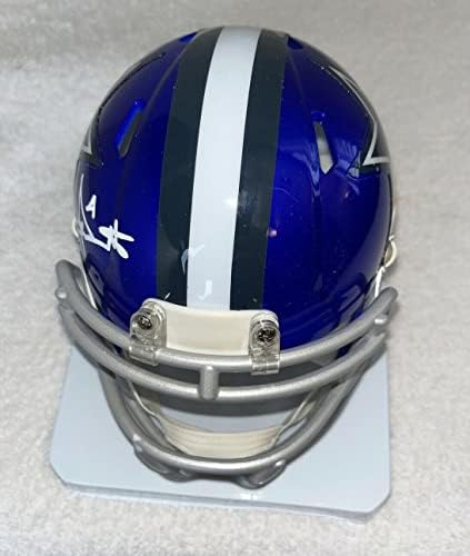 Dak Prescott potpisao autograme NFL Dallas Cowboys Mini kacigu sa Beckett autentifikacijom