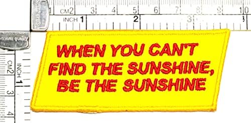 Kleenplus 3kom. Kada ne možete pronaći Sunshine, budite riječi sa naljepnicama Sunshine Patch Slogan vezeno gvožđe na zakrpama za bicikle priborom za šivanje