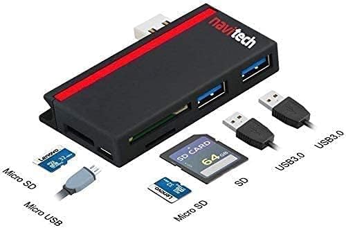 Navitech 2 u 1 laptop/Tablet USB 3.0 / 2.0 Hub Adapter/Micro USB ulaz sa SD / Micro SD čitačem kartica kompatibilnim sa Acer Chromebook konvertibilnim 13 inčnim