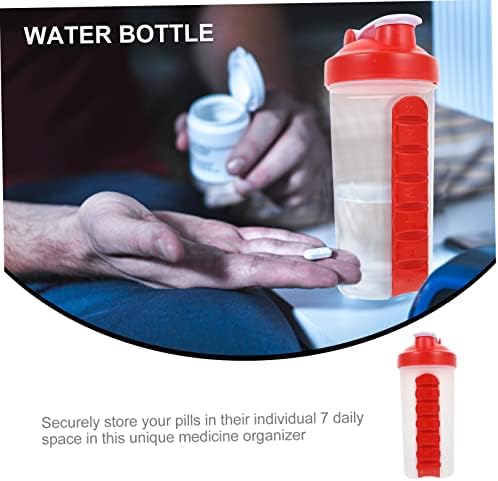 Doitool 1 kom šejker za pilule šolja plastična kutija za skladištenje sportske boce za vodu proteinski prah