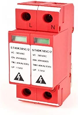 Novi Lon0167 AC 385V 2p Din Rail Power Prenaponska zaštita rasvjeta odvodnik Red(AC 385 ν 2p DIN-Schiene