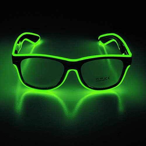 Aquat Light up EL Wire neonske Rave naočare sa sjajem trepćuće LED naočare za sunce kostimi za zabavu, EDM, Noć vještica RB01