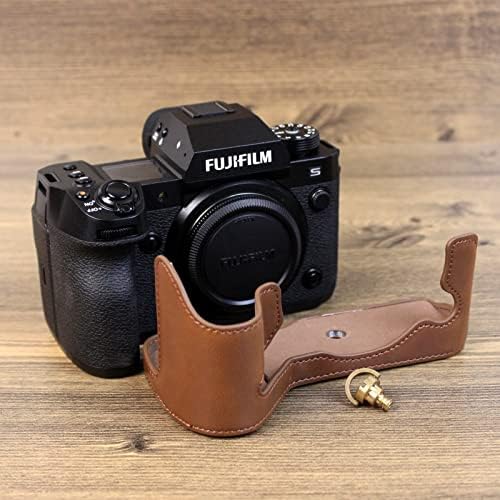 Rieibi X-H2S/ X - H2 Case - kvalitetna Polukožna futrola od PU kože za Fujifilm XH2S/ XH2 digitalna kamera bez ogledala-futrola za zaštitu tijela za Fuji XH2s XH2-kafa