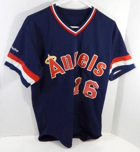 1987 Kalifornija Angels 16 Igra Polovna ploča na mornarici 2 dp22315 - Igra Polovni MLB dresovi