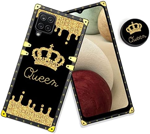 Bitobe dizajniran za Galaxy A12 5G Case Cull Crown Luksuzan kvadratni telefon Retro elegantan mekani TPU
