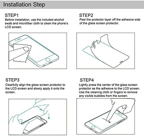 Kiq Glass zaštitnik ekrana za iPhone 6 Plus kaljeno staklo pogodno za samostalno prianjanje protiv ogrebotina bez mjehurića [Single]